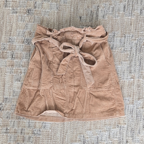 American Eagle Outfitters Beige Corduroy Skirt - Picture 1 of 4